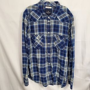 American Eagle Women's M Shirt Pearl Snap Buttons